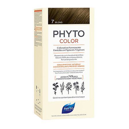 Фито Фитоколор безаммиачная крем-краска для волос Phyto PhytoColor Permanente 7 Русый 112 мл 3338221002402 фото