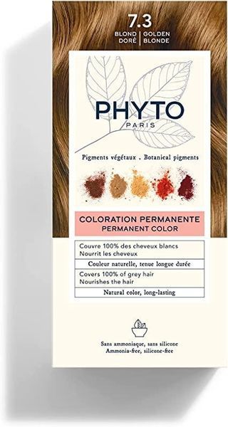 Фито Фитоколор безаммиачная крем-краска Phyto PhytoColor Coloration Permanente 7.3 Золотисто-русый 112 мл 3338221002426 фото