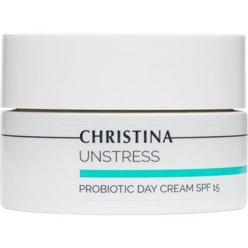 Денний крем із пробіотичною дією SPF 15 Christina Unstress ProBiotic Day Cream SPF 15 50 мл CHR637 фото