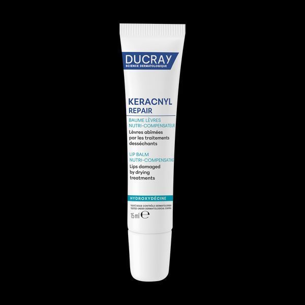 Дюкре Керакніл відновлюючий бальзам для губ Ducray Keracnyl Repair Lip Balm, 15 мл new 3282770395716 фото