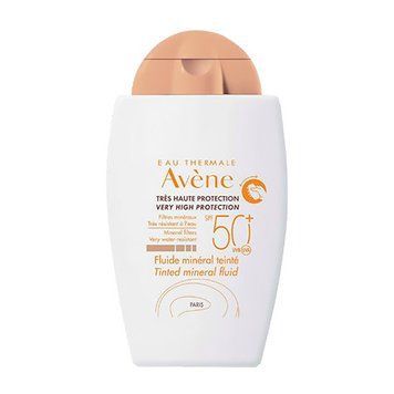 Авен Сонцезахисний мінеральний тональний флюїд Avene Eau Thermale Tinted Mineral Fluid SPF 50+ 40 мл 1351027956 фото