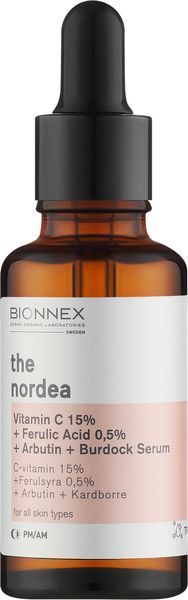 Сироватка для обличчя The Nordea C Vitamin 15% + Ferrulic Acid 0,5% + Burdock Bionnex, 30 мл BN5170100 фото