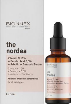 Сироватка для обличчя The Nordea C Vitamin 15% + Ferrulic Acid 0,5% + Burdock Bionnex, 30 мл BN5170100 фото