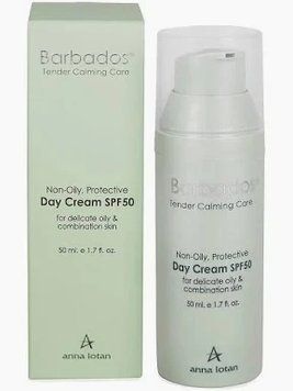 Легкий захисний денний крем SPF 50 Barbados Non Oily Protective Day Cream SPF50 Anna Lotan, 50 мл AL303 фото